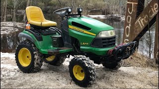 Carb Cleaning and Taller Rear Tires on my John Deere [upl. by Aray331]