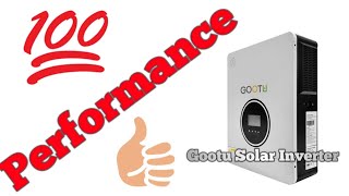 Gootu Solar Inverter Performance  Gootu Hybrid Solar Inverter  Gootu Best Solar Inverter [upl. by Norrie]