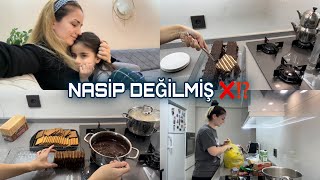 ŞANSIMIZA BAŞA GELENE BAKIN😕İKİ RENK EN BASİT PASTAM👍İSTANBUL’DAN ELİ BOŞ DÖNDÜ😕BAŞIM ÇOK AĞRIDI [upl. by Panther]