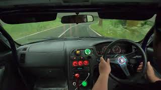 Nissan Skyline R33 Onboard Street Drifting Slippery Road  Midnight Club [upl. by Ayanet]