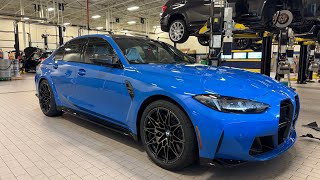 2025 SANTORINI BLUE BMW M3 Tesla Owner Interview [upl. by Farlee]