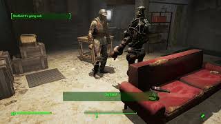 Mantella  Fallout 4  Generative AI  Radiant conversation between Sheffield and automatron [upl. by Albion]