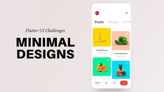 FlutterUI  Minimal designs  Fruits [upl. by Finer]