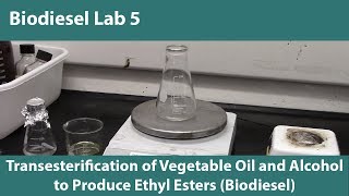 Lab 5 Transesterification of Vegetable Oil and Alcohol to Produce Ethyl Esters Biodiesel [upl. by Ahsotan8]