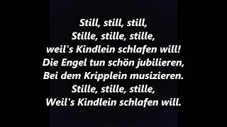 STILL STILL STILL German Deutsche Austrian CHRISTMAS Lyrics Words Stille Stille Sing Along Song [upl. by Lienaj486]