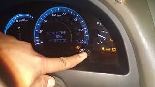 How to reset oil maintenance request Toyota Camry hybrid 2007 [upl. by Savage]