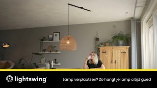 Lamp verplaatsen Met de Lightswing® hangt je lamp altijd goed [upl. by Refinneg]