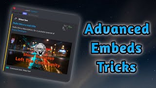 Discord JS 13 Advanced Embeds [upl. by Elleyoj]