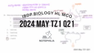 IB Biology HL 2024 May TZ1 Paper 1 Q21 [upl. by Rind373]