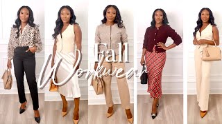 Fall Workwear Capsule Wardrobe 🍁  Effortless Office Outfits for the Season [upl. by Ryley]