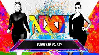 WWE Title NXT 20 Women’s MatchTwins Wrestling Sunny Leo vs Illy wwe nxt20 [upl. by Airtemad377]