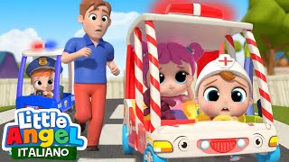 Le Ruote Dellambulanza Arrivano 🚑🚨 Cartoni Animati amp Canzoni Bambini  Little Angel Italiano [upl. by Piegari]