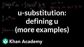 substitution defining  more examples  AP Calculus AB  Khan Academy [upl. by Beitnes]