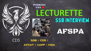 AFSPA  SSB Lecturette Topic  Services Selection Board Interview SSB  CDS  AFCAT  NDA  CAPF [upl. by Sheree]