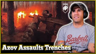 Azov Unit assaults trenches  Marine reacts [upl. by Durward]