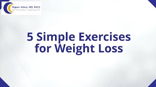 5 Simple Exercises for Weight Loss [upl. by Jeni451]