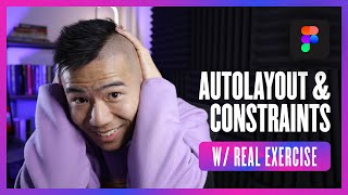 Figma Tutorial New Figma Auto Layout amp Constraints W UI DESIGN EXERCISE [upl. by Vieva]