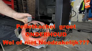 Pelletkachel onderhoud Wel of niet Noodzakelijk Oordeel zelf😲😲 [upl. by Doy]