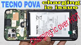 Tecno POVA charging ic problem solution  Tecno POVA charging issue solution  POVA charge ic jumper [upl. by Anoyk]