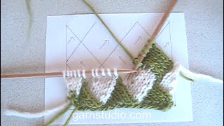 How to knit entrelac on straight needles [upl. by Zima]