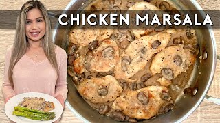 CREAMY CHICKEN MARSALA  How To Make Chicken Marsala [upl. by Nnyltiac817]