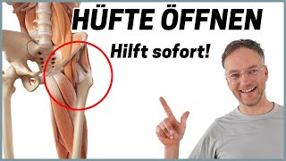 Hüfte ganz einfach ÖFFNEN Diese Übung kennt niemand [upl. by Brucie]