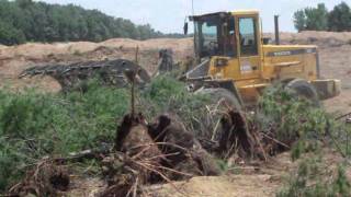 Craig Manufacturing  Land Clearing Rake on a Volvo Wheel Loader [upl. by Isteb]