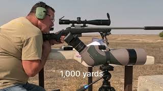 Bergara 65 HMR pro rebarrelled 1000 yard test [upl. by Campney346]