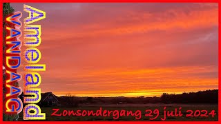 Zonsondergang op Ameland  29 juli 2024 [upl. by Airamasor290]