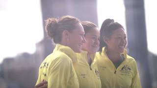 Australia v Belarus semifinal draw  Fed Cup 2019 [upl. by Gombosi]