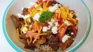 Steak Fajita Rice Bowl [upl. by Bravar]