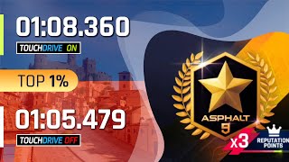 Asphalt 9 LEGEND PASS SHOWCASE  Top 1 with Touchdrive amp Manual Drive ft JAGUAR XJR15 [upl. by Arehc]