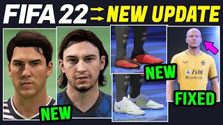 FIFA 22 NEWS  NEW Real Faces Boots Kits amp Fixes In Title Update 10 [upl. by Rapsag911]