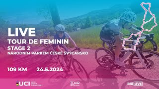 🔴 LIVE  Tour de Feminin  STAGE 2  Národním parkem České Švýcarsko [upl. by Kampmann]