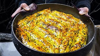 Turkish Potatoes Rolled Borek Recipe  cooked in nature [upl. by Rabkin]