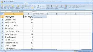 Excel Tips 18  Quickly Sort Data Alphabetically and Numerically in Excel 2007 [upl. by Harlen233]