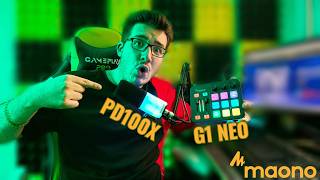 ¡PREPARATE PARA EL MEJOR GAMING Maonocaster G1 NEO amp PD100X [upl. by Neelram]