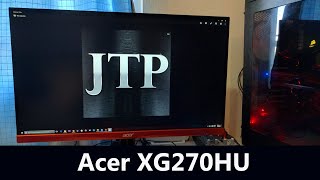 Acer XG270HU Review monitor 144hz AMD Freesync y 2k [upl. by Yrem426]