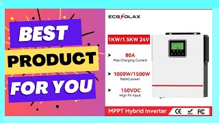 ECGSOLAX 1KW 15KW Hybrid Solar inverter 12V 220V Pure Sine Wave Hybrid inverter [upl. by Anestassia]