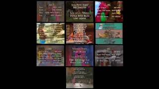 Barney and Sesame Street Remix Credits With Audio Low Tone Barney Songs 2 [upl. by Cho453]