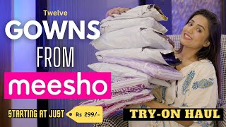 huge Meesho Gown collection 🙆🏻‍♀️👗💕  Tryon Haul  honest Review  gimaashi [upl. by Uot697]