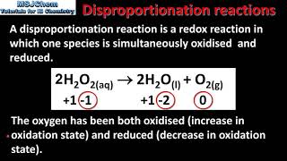 R321 Disproportionation reactions [upl. by Elesig]