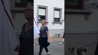 DEMO Herxheim bei Landau mit Trommeln und Wolfgang Burkard Lorsch 29072023 [upl. by Zeralda]