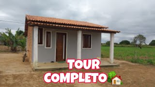 TOUR PELA MINHA CASA DE 42 m²  MINHA CASINHA PEQUENA E SIMPLES Jariane Matos [upl. by Airym949]