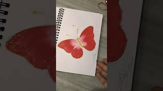 Oil paint of butterfly 🦋 painting crayons shorts creativebyrubi subscribemychannel 💜🫰💜🇮🇳 [upl. by Yanetruoc]