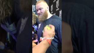 Measuring Hafthor Bjornsson in Person [upl. by Eluj]