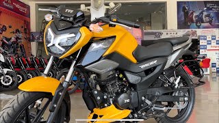 2024 New Tvs Raider 125 Yellow 🟡 Colour Review ✔️ Tvs Raider 125 On Road Price 👉 Tvs Raider [upl. by Orvas]