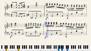 Suzume  Full Main Theme Piano Sheet Music [upl. by Scholem]