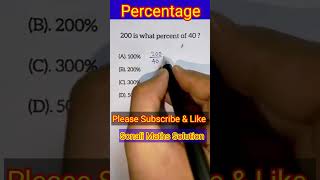 percentage mathstricks trendingshorts ytshorts viralshorts matheducation shorts [upl. by Acacia]