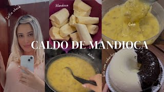 RECEITA CALDO DE MANDIOCA  CARNE MOÍDA  MINHA MÁQUINA DE LAVAR ROUPA QUEBROU [upl. by Ayotaj654]